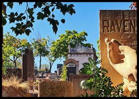 eterno riposo a pere lachaise cimitero, Parigi foto