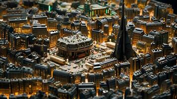 ai generato miniatura Parigi su un' scheda madre foto