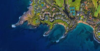 paesaggio della spiaggia delle hawaii foto