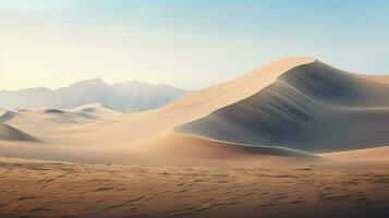 natura vulcanico sabbia dune ai generato foto