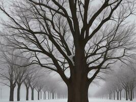 albero bellissimo vicino su Immagine ai generato foto