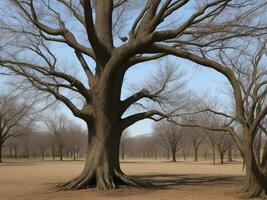 albero bellissimo vicino su Immagine ai generato foto