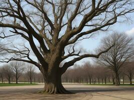 albero bellissimo vicino su Immagine ai generato foto