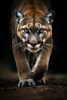 ritratto di americano Puma o montagna Leone. ai generativo foto