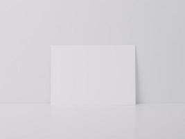 mockup di carta, modello di poster per volantini a4, in stile minimalista foto