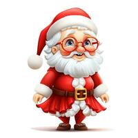 divertente cartone animato Santa claus. png, clipart. ai generato foto