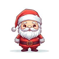 divertente cartone animato Santa claus. png, clipart. ai generato foto