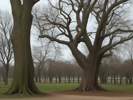 albero bellissimo vicino su Immagine ai generato foto