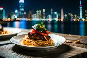 il cibo e bevanda nel hong kong. ai-generato foto