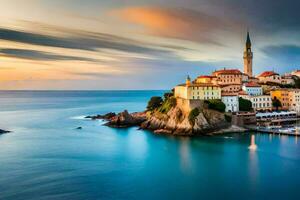 il bellissimo città di stari laureato, Croazia. ai-generato foto