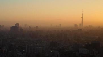 veduta aerea della città di tokyo foto