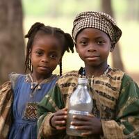 diverso africano americano bambini - ai generato foto