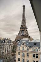 eiffel Torre Visualizza a partire dal Hotel camera, Parigi. foto