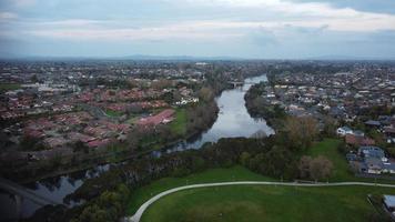 veduta aerea di hamilton, nuova zelanda foto