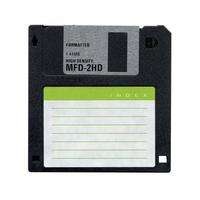 floppy disk isolato foto