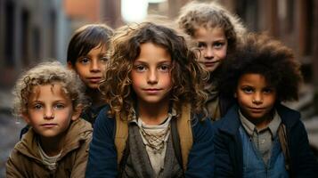 commemorazione di internazionale strada figli di giorno foto