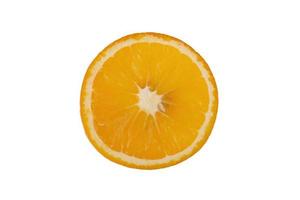 frutta fresca di arancia isolata su uno sfondo bianco foto