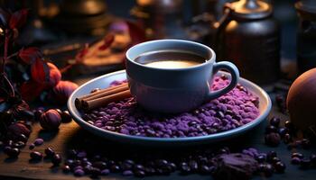 delizioso caffè bevanda nel tazza generato di ai foto