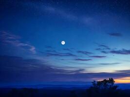 amabile notte cielo sfondo.ai generato foto