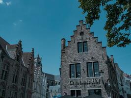 il vecchio città di Bruges foto