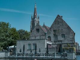 il vecchio città di Bruges nel Belgio foto