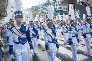 bangkok, Tailandia - giu 4, 2023 siam centro il mondo di la libertà e orgoglio 2023, il corto azione e atmosfera di persone si unisce celebrazioni nel il evento. foto