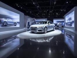 audi a4 esposizione. generativo ai foto