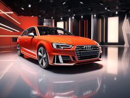 audi a4 esposizione. generativo ai foto