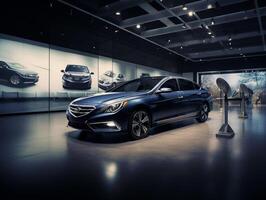 Hyundai sonata esposizione. generativo ai foto