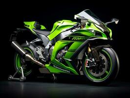 kawasaki ninja zx-10r esposizione. generativo ai foto