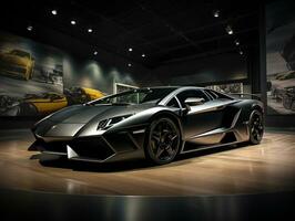 lamborghini reventon esposizione. generativo ai foto