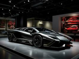 lamborghini reventon esposizione. generativo ai foto