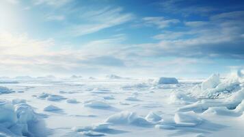 il nord poli ghiacciato distesa. generativo ai foto