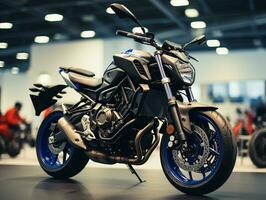 yamaha mt-07 esposizione. generativo ai foto