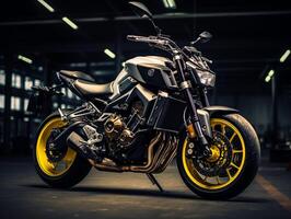 yamaha fz-09 esposizione. generativo ai foto