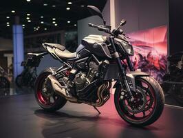 yamaha mt-07 esposizione. generativo ai foto