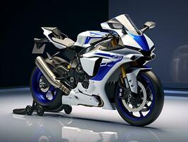 yamaha yzf-r6 esposizione. generativo ai foto