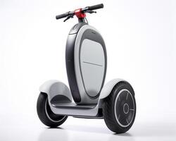 segway su bianca sfondo. generativo ai foto