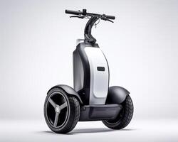 segway su bianca sfondo. generativo ai foto