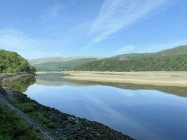 un' Visualizza di il nord Galles campagna su il mawddach pista foto