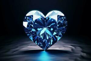 prezioso nuovo cuore sagomato diamante. creare ai foto