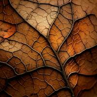 autunno foglia caduta rivelatrice intricato foglia vena foto