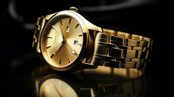 eleganza nel oro lusso orologio per successo foto