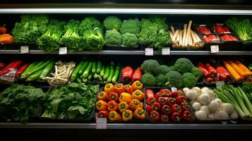 freschezza e varietà di biologico verdure nel un' salutare foto