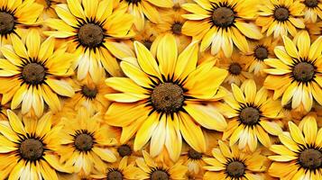 natura giallo margherita fiori nel ornato design foto