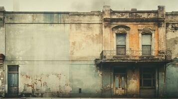 vecchio stile edificio caratteristica celebra sbiadito grungy foto