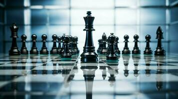 strategico scacchi battaglia conquista avversità con successo foto