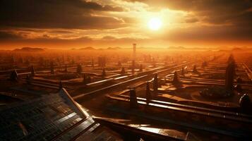 sole imposta su industria solare sorge una nuova foto