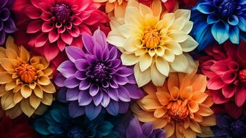 vivace colorato petali fioritura nel natura fondale foto