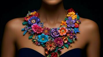 vivace Multi colorato gioielleria collezione abbondante nel bellissimo foto